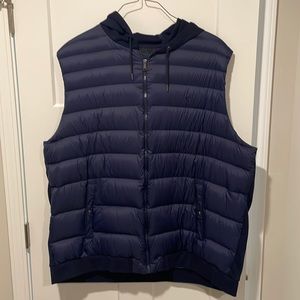 3XL Polo Hooded Vest Jacket